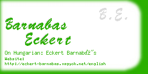 barnabas eckert business card